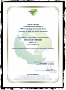 Certificato FPA - 14001-p1