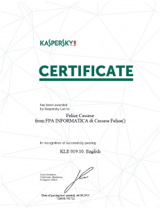 FPA Informatica - Kaspersky